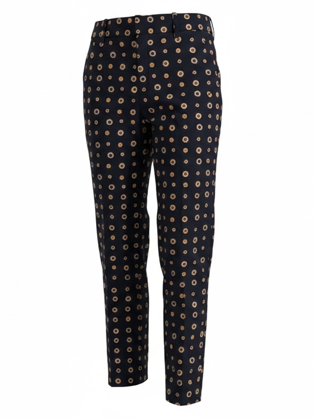 J.‎ Crew Navy Chinos with Gold Circular Print